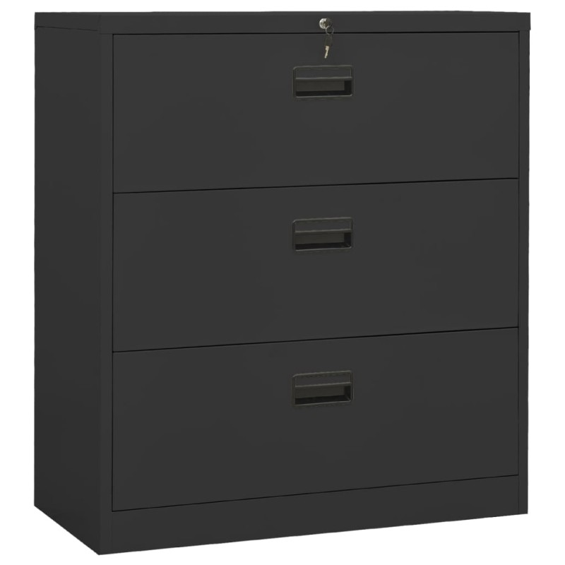 vidaXL Aktenschrank Anthrazit 90x46x103 cm Stahl vidaXL Aktenschrank Anthrazit 90x46x103 cm Stahl
