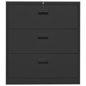 vidaXL Aktenschrank Anthrazit 90x46x103 cm Stahl