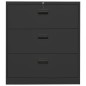 vidaXL Aktenschrank Anthrazit 90x46x103 cm Stahl vidaXL Aktenschrank Anthrazit 90x46x103 cm Stahl
