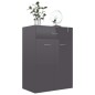 vidaXL Schuhschrank Hochglanz-Grau 60x35x84 cm Holzwerkstoff vidaXL Schuhschrank Hochglanz-Grau 60x35x84 cm Holzwerkstoff