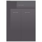 vidaXL Schuhschrank Hochglanz-Grau 60x35x84 cm Holzwerkstoff vidaXL Schuhschrank Hochglanz-Grau 60x35x84 cm Holzwerkstoff