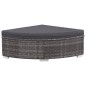 vidaXL 6-tlg. Garten-Lounge-Set mit Kissen Poly Rattan Grau vidaXL 6-tlg. Garten-Lounge-Set mit Kissen Poly Rattan Grau