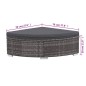 vidaXL 6-tlg. Garten-Lounge-Set mit Kissen Poly Rattan Grau vidaXL 6-tlg. Garten-Lounge-Set mit Kissen Poly Rattan Grau