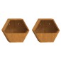 vidaXL Wand-Pflanzkübel 2 Stk. Rostig Cortenstahl 30x10x25 cm vidaXL Wand-Pflanzkübel 2 Stk. Rostig Cortenstahl 30x10x25 cm