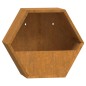 vidaXL Wand-Pflanzkübel 2 Stk. Rostig Cortenstahl 30x10x25 cm vidaXL Wand-Pflanzkübel 2 Stk. Rostig Cortenstahl 30x10x25 cm
