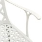vidaXL 5-tlg. Bistro-Set Aluminiumguss Weiß vidaXL 5-tlg. Bistro-Set Aluminiumguss Weiß
