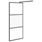vidaXL Duschwand mit Ablage für Walk-In-Dusche Schwarz 100x195 cm ESG vidaXL Duschwand mit Ablage für Walk-In-Dusche Schwarz 100x195 cm ESG