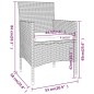 vidaXL 5-tlg. Garten-Lounge-Set Poly Rattan Grau vidaXL 5-tlg. Garten-Lounge-Set Poly Rattan Grau