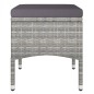 vidaXL 5-tlg. Garten-Essgruppe Poly Rattan und Hartglas Grau vidaXL 5-tlg. Garten-Essgruppe Poly Rattan und Hartglas Grau