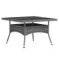 vidaXL 5-tlg. Garten-Essgruppe Poly Rattan und Hartglas Grau vidaXL 5-tlg. Garten-Essgruppe Poly Rattan und Hartglas Grau