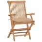 Gartenstühle mit Beigen Kissen 2 Stk. Massivholz Teak Gartenstühle mit Beigen Kissen 2 Stk. Massivholz Teak