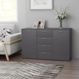 vidaXL Sideboard Grau 120x35,5x75 cm Holzwerkstoff