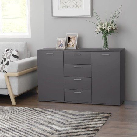 vidaXL Sideboard Grau 120x35,5x75 cm Holzwerkstoff
