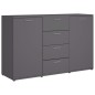 vidaXL Sideboard Grau 120x35,5x75 cm Holzwerkstoff vidaXL Sideboard Grau 120x35,5x75 cm Holzwerkstoff