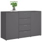 vidaXL Sideboard Grau 120x35,5x75 cm Holzwerkstoff vidaXL Sideboard Grau 120x35,5x75 cm Holzwerkstoff