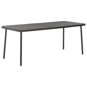 vidaXL Gartentisch Dunkelgrau 180x83x72 cm Stahl