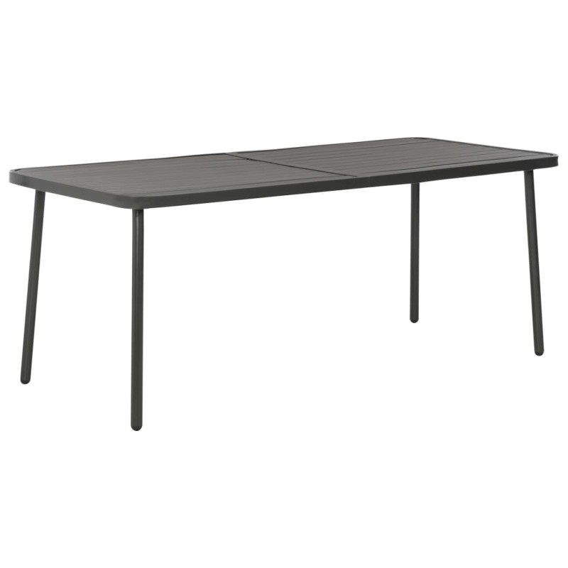 vidaXL Gartentisch Dunkelgrau 180x83x72 cm Stahl vidaXL Gartentisch Dunkelgrau 180x83x72 cm Stahl