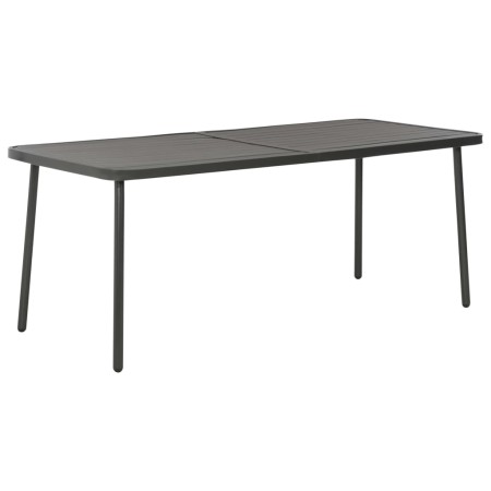 vidaXL Gartentisch Dunkelgrau 180x83x72 cm Stahl
