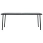 vidaXL Gartentisch Dunkelgrau 180x83x72 cm Stahl vidaXL Gartentisch Dunkelgrau 180x83x72 cm Stahl