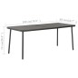 vidaXL Gartentisch Dunkelgrau 180x83x72 cm Stahl vidaXL Gartentisch Dunkelgrau 180x83x72 cm Stahl