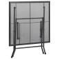 vidaXL Klapptisch Mesh 80x80x72 cm Stahl Anthrazit vidaXL Klapptisch Mesh 80x80x72 cm Stahl Anthrazit