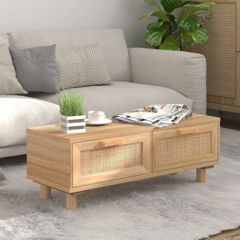 vidaXL Couchtisch Braun 80x40x30 cm Holzwerkstoff & Massivholz Kiefer vidaXL Couchtisch Braun 80x40x30 cm Holzwerkstoff & Massivholz Kiefer