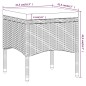 vidaXL 5-tlg. Garten-Bistro-Set Poly Rattan und Hartglas Grau vidaXL 5-tlg. Garten-Bistro-Set Poly Rattan und Hartglas Grau