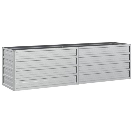vidaXL Garten-Hochbeet 160x40x45 cm Verzinkter Stahl Silber