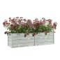 vidaXL Garten-Hochbeet 160x40x45 cm Verzinkter Stahl Silber vidaXL Garten-Hochbeet 160x40x45 cm Verzinkter Stahl Silber