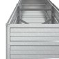 vidaXL Garten-Hochbeet 160x40x45 cm Verzinkter Stahl Silber vidaXL Garten-Hochbeet 160x40x45 cm Verzinkter Stahl Silber