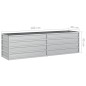 vidaXL Garten-Hochbeet 160x40x45 cm Verzinkter Stahl Silber vidaXL Garten-Hochbeet 160x40x45 cm Verzinkter Stahl Silber