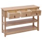 vidaXL Sideboard Natur 115x30x76 cm Holz vidaXL Sideboard Natur 115x30x76 cm Holz