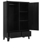 vidaXL Kleiderschrank Industrial Schwarz 90x40x140 cm Stahl vidaXL Kleiderschrank Industrial Schwarz 90x40x140 cm Stahl