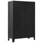 vidaXL Kleiderschrank Industrial Schwarz 90x40x140 cm Stahl vidaXL Kleiderschrank Industrial Schwarz 90x40x140 cm Stahl