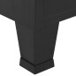 vidaXL Kleiderschrank Industrial Schwarz 90x40x140 cm Stahl vidaXL Kleiderschrank Industrial Schwarz 90x40x140 cm Stahl