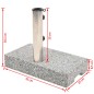 vidaXL Sonnenschirmständer Granit Rechteckig 25 kg vidaXL Sonnenschirmständer Granit Rechteckig 25 kg