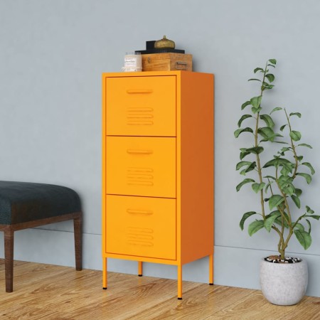 vidaXL Lagerschrank Senfgelb 42,5x35x101,5 cm Stahl    