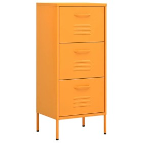 vidaXL Lagerschrank Senfgelb 42,5x35x101,5 cm Stahl    
