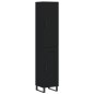 Highboard Schwarz 34,5x34x180 cm Holzwerkstoff Highboard Schwarz 34,5x34x180 cm Holzwerkstoff