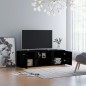 vidaXL TV-Schrank Hochglanz-Schwarz 120x34x37 cm Holzwerkstoff vidaXL TV-Schrank Hochglanz-Schwarz 120x34x37 cm Holzwerkstoff