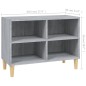 vidaXL TV-Schrank mit Massivholz-Beinen Grau Sonoma 69,5x30x50 cm vidaXL TV-Schrank mit Massivholz-Beinen Grau Sonoma 69,5x30x50 cm