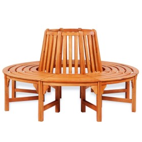 vidaXL Baumbank Ø 160 cm Holz