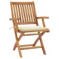 vidaXL Gartenstühle 2 Stk. mit Cremeweißen Kissen Teak Massivholz vidaXL Gartenstühle 2 Stk. mit Cremeweißen Kissen Teak Massivholz