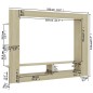 vidaXL TV-Schrank Sonoma-Eiche 152x22x113 cm Holzwerkstoff vidaXL TV-Schrank Sonoma-Eiche 152x22x113 cm Holzwerkstoff