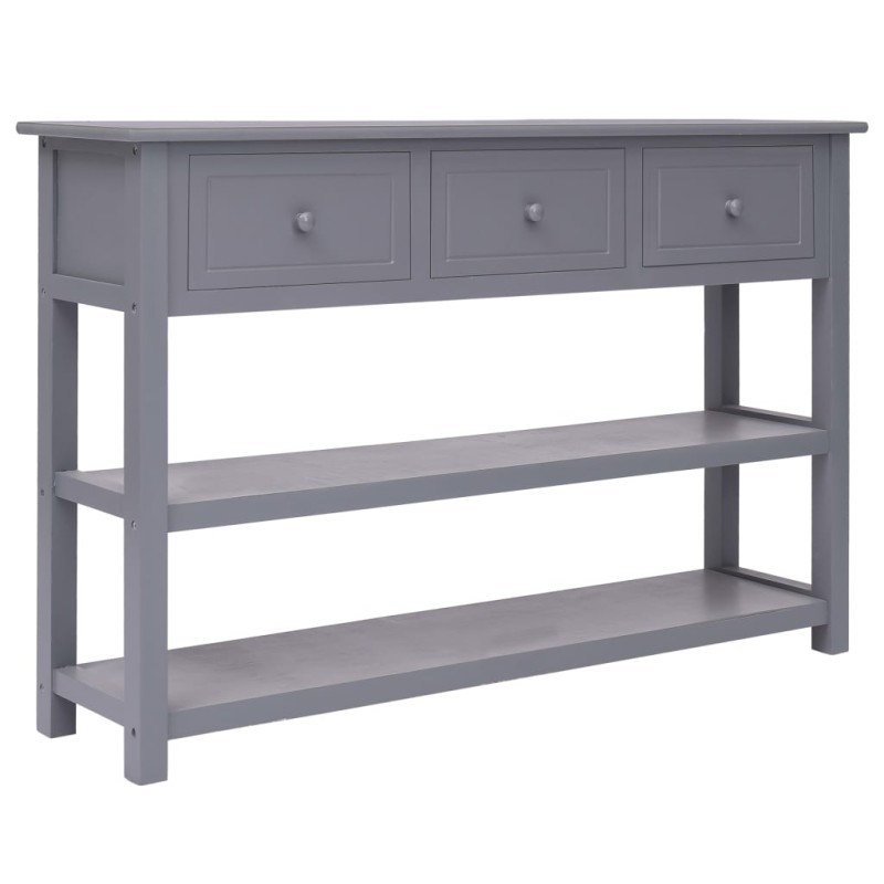 vidaXL Sideboard Grau 115x30x76 cm Holz vidaXL Sideboard Grau 115x30x76 cm Holz