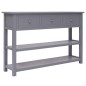 vidaXL Sideboard Grau 115x30x76 cm Holz vidaXL Sideboard Grau 115x30x76 cm Holz