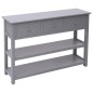 vidaXL Sideboard Grau 115x30x76 cm Holz vidaXL Sideboard Grau 115x30x76 cm Holz