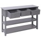 vidaXL Sideboard Grau 115x30x76 cm Holz vidaXL Sideboard Grau 115x30x76 cm Holz