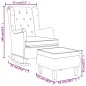 vidaXL Schaukelsessel mit Hocker Creme Stoff vidaXL Schaukelsessel mit Hocker Creme Stoff