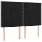 vidaXL Boxspringbett mit Matratze Schwarz 140x200 cm Samt vidaXL Boxspringbett mit Matratze Schwarz 140x200 cm Samt